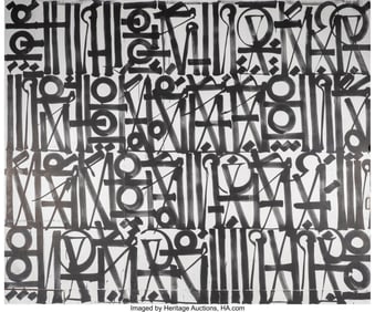 66052&colon; RETNA &lpar;b&period; 1979&rpar; Untitled&comma; 2024 Acrylic on steel 