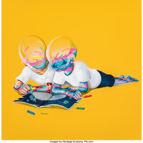 66063&colon; Flog &lpar;b&period; 1984&rpar; Magazine&comma; 2023 Acrylic&comma; spray pai