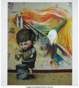 66160&colon; Dran &lpar;b&period; 1979&rpar; Untitled &lpar;The Scream&rpar; Offset lith