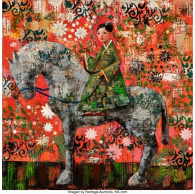 66161&colon; Rimi Yang &lpar;20th Century&rpar; Ride in a Flower Dream&comma;