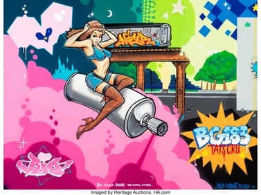 66081&colon; Tats Cru &lpar;Founded 1980&rpar; Untitled&comma; 2021 Spray pai