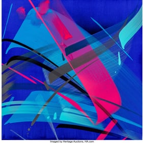 66086&colon; MadC &lpar;b&period; 1980&rpar; Drive-In-Cinema Acrylic on canvas