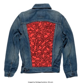66187&colon; Keith Haring X Levi's Trucker Jacket&comma; 2011 Denim