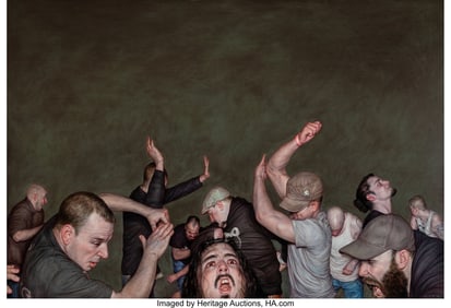 66093&colon; Dan Witz &lpar;b&period; 1957&rpar; Sick of it All Oil on canvas 