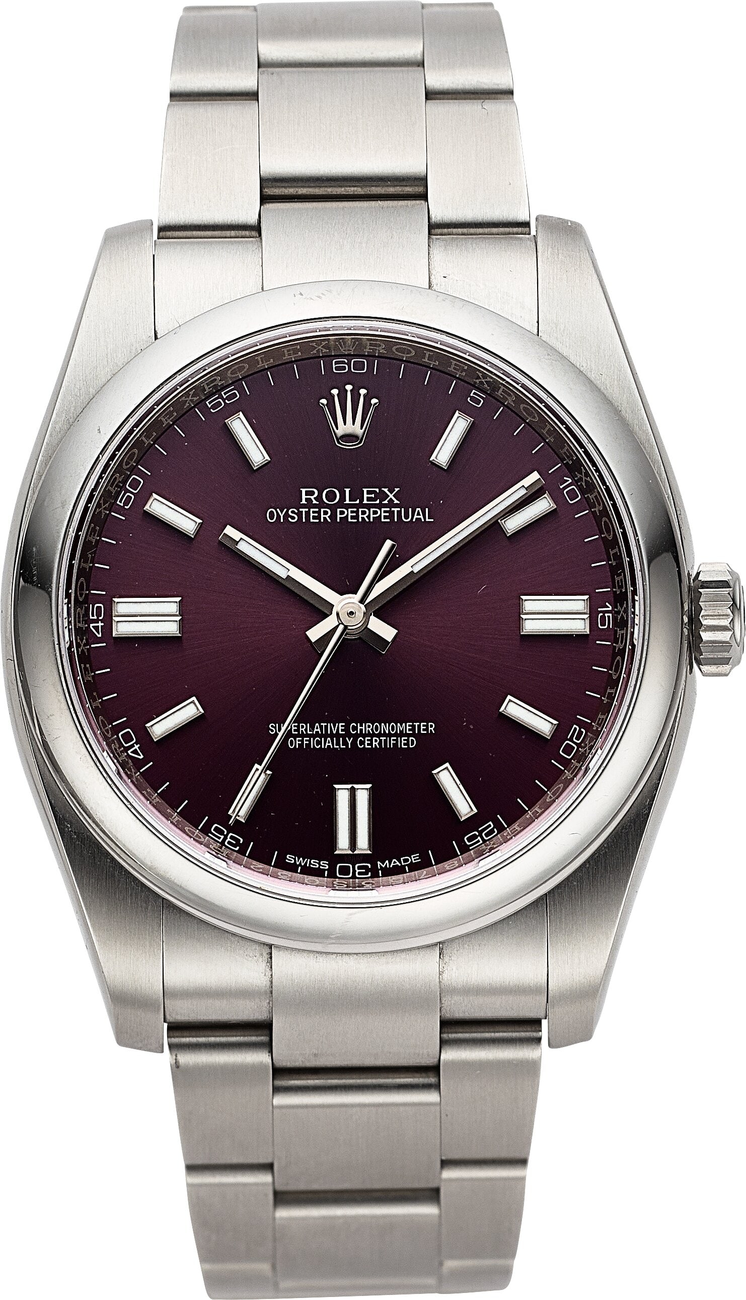 Rolex Oyster Perpetual 36 "Grape" Stainless Stee (1 of 4)