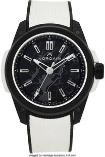 Norqain Wild ONE TCS New York City Marathon Limi: Norqain Wild ONE TCS New York City Marathon Limited Edition, Reference NNQ3000QBW1LA/B004 with Box and Papers Case: 42mm, Black NORTEQ® cage (top and bottom