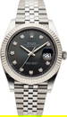 13061&colon; Rolex Datejust 41 Rhodium Diamond Stainless Stee