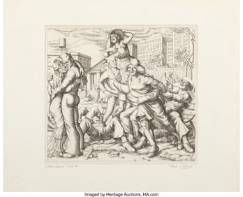 40053: Paul Cadmus (1904-1999) Shore Leave, 1935 Etchin