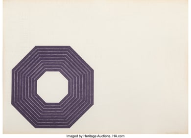 40038: Frank Stella (1936-2024) Kay Bearman, 1972 Litho