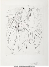 40021: Salvador Dalí (1904-1989) Lady Godiva, 1969 Eng