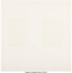 40039: Robert Ryman (1930-2019) Untitled, from On the B