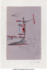 40026: Salvador Dalí (1904-1989) La Femme dans le cosm