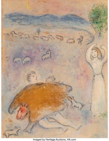 40029: Marc Chagall (1887-1985) La Ruse de Dorcon, from