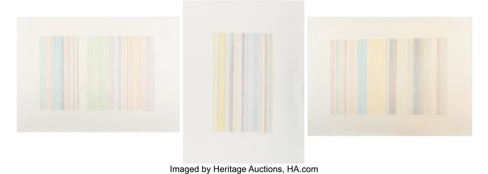 40042: Gene Davis (1920-1985) Three Untitled Works, 197