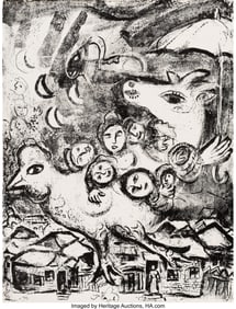 40030: Marc Chagall (1887-1985) Untitled, from Le Cirqu