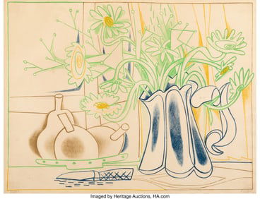 40032: Françoise Gilot (1921-2023) Les Marguerites, 19