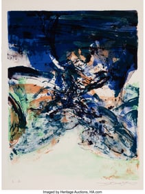 40033: Zao Wou Ki (1921-2013) Hommage to San Lazzaro, 1