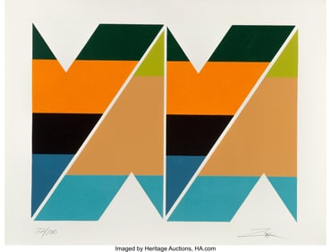 40046: Larry Zox (1936-2006) Scissors Jack I, 1978 Scre