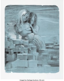 40016: Lisa Yuskavage (b. 1962) Forces, 2007 Lithograph