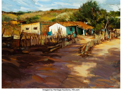 Ramon Kelley (American, b. 1939) Shadows, 1974 O: Ramon Kelley &lpar;American&comma; b&period; 1939&rpar; Shadows&comma; 1974 Oil on canvas 18 x 24 inches &lpar;45&period;7 x 61&period;0 cm&rpar; Signed and dated lower right&colon; Ramon Kelley 74 Si