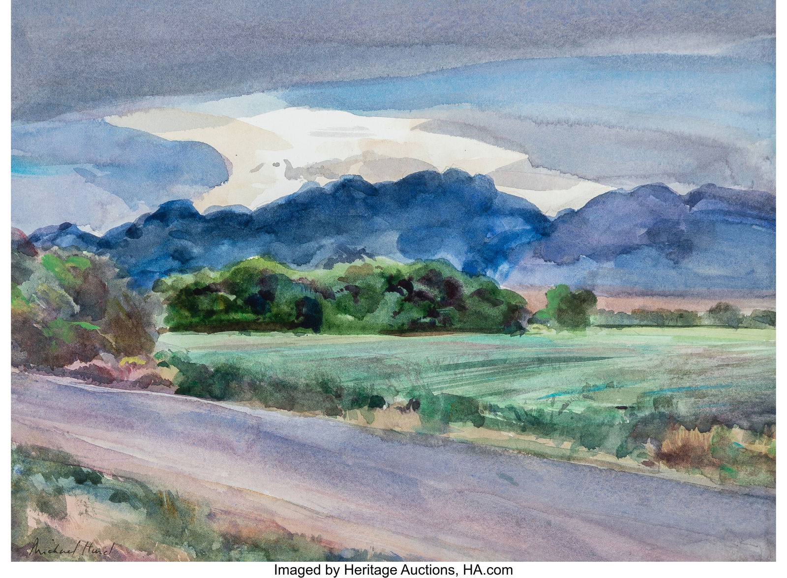 Michael Hurd (American, b. 1946) Road to La Mesa (1 of 2)