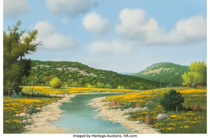 47089: Larry Prellop (American, b. 1949) Calm Stream Th