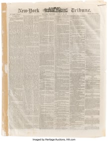 47142&colon; Andrew Johnson's Copy of The New York Tribune St
