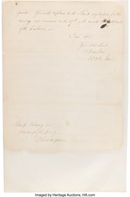 47074&colon; Alexander Hamilton Letter Signed&period; Two pages&comma; 7 7