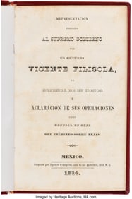 47007&colon; Vicente Filisola&period; Representación dirigida al Su