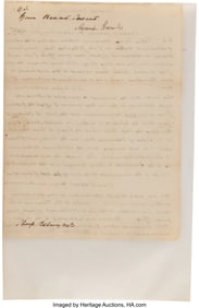 47076: Alexander Hamilton Letter Signed. Two pages, 7 1