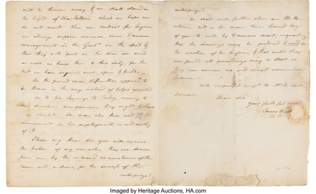 47214&colon; James Watt Autograph Letter Signed&period;  Two and a h