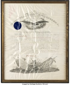 47146&colon; Ulysses S&period; Grant Military Appointment Signed&period; On