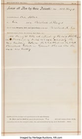 47147: Rutherford B. Hayes Autograph Document Signed Fo