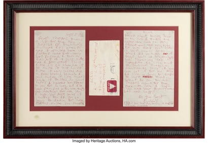 47217: Bobby Fischer Autograph Letter Signed. Two pages