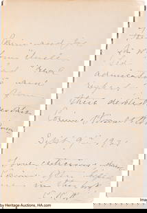 My Brother, Theodore Roosevelt Inscribed by Cori: My Brother&comma; Theodore Roosevelt Inscribed by Corinne Roosevelt Robinson to Her Daughter&period; THIS LOT HAS BEEN WITHDRAWN&period; New York&colon; Charles Scribner's Sons&comma; 1921&period; Fir