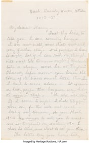 47089&colon; Clara Barton Autograph Letter Signed&period; Three page