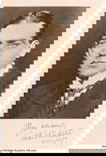 Ernest Shackleton Signed Photogravure. Black and: Ernest Shackleton Signed Photogravure&period; Black and white photogravure&comma; 4 1&sol;8 x 5 5&sol;8-inch portrait on a 6 3&sol;4 x 10-inch sheet&semi; no place&semi; November 1909&period; Formal s