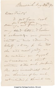 47092: Joshua L. Chamberlain Autograph Letter Signed. T
