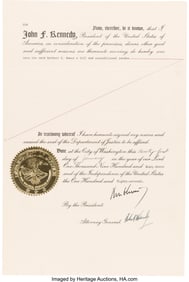 47161: John F. Kennedy and Robert F. Kennedy Signed Par