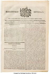 47023: Five Issues of Registro Oficial with Content on