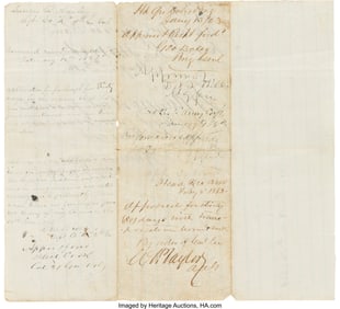 47096: George P. Doles Autograph Endorsement Signed, wi