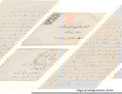 [Battle of Gettysburg]. Civil War Soldier's Lett: &lbrack;Battle of Gettysburg&rsqb;&period; Civil War Soldier's Letter by Efner McNall of the 6th New York Cavalry&period; Six pages on one bifolium and one sheet&comma; 5 x 8 inches&comma; Westminster