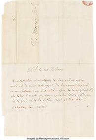 47115: Thomas Jefferson Autograph Note Signed as Presid