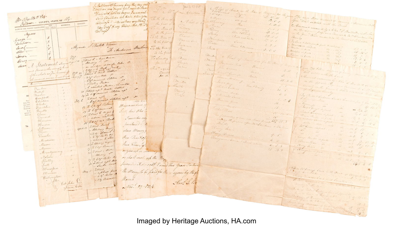 Slavery Archive from the Papers of Alexander Sco (1 of 4)