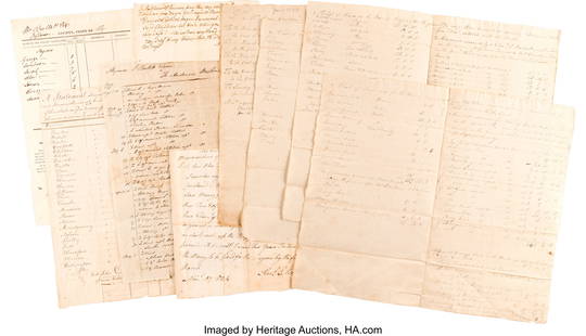Slavery Archive from the Papers of Alexander Sco: Slavery Archive from the Papers of Alexander Scott Bullitt&period; 29 documents&comma; dated 1783 to 1835&comma; related to Alexander Scott Bullitt's management of the enslaved people on his plantatio