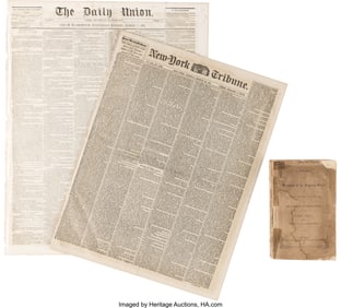 47039&colon; Two Newspapers Containing Very Early Reporting o