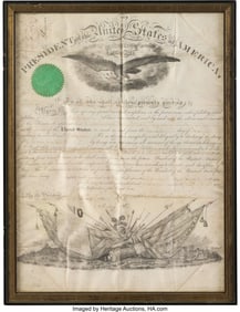 47133&colon; Abraham Lincoln Military Appointment Signed&period; One