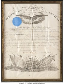 47134&colon; Abraham Lincoln Military Appointment Signed&period; One