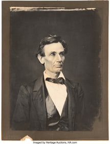 47135: Abraham Lincoln: Alexander Hesler Photo Printed