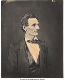 47136&colon; Abraham Lincoln&colon; Alexander Hesler Photo Printed 